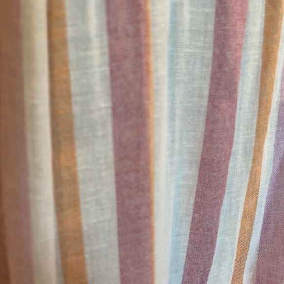 Vero Moda pullover cotton linen blend cap sleeve tiered ruffle dress size large - Picture 8 of 16